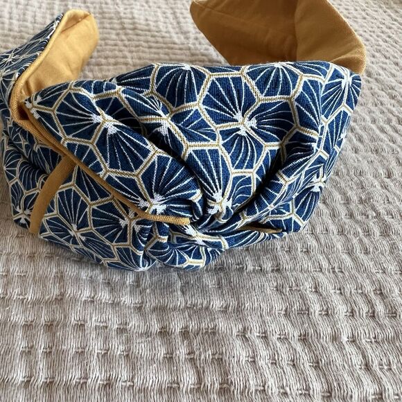 Cucitorino Geometric Floral Top Knot Headband Japanese Asian Inspired Fabric NEW - Picture 2 of 10